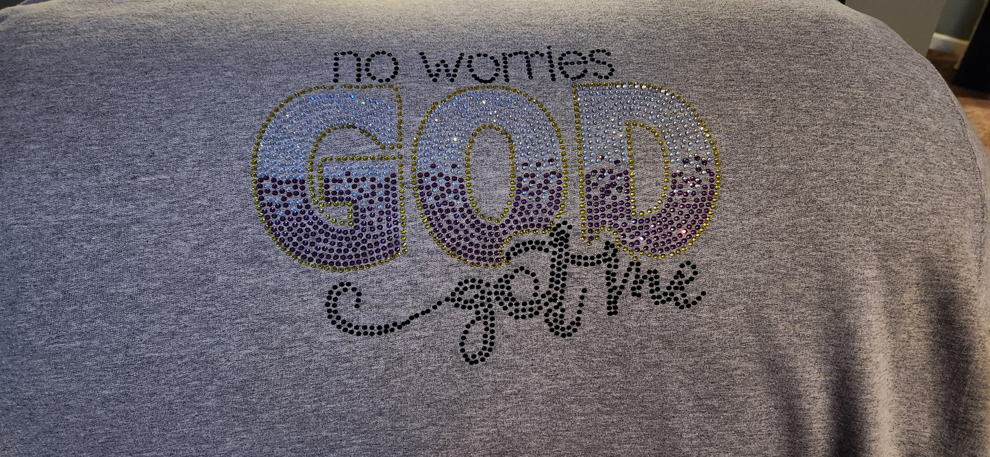 Rhinestone God Got Me Hoodie